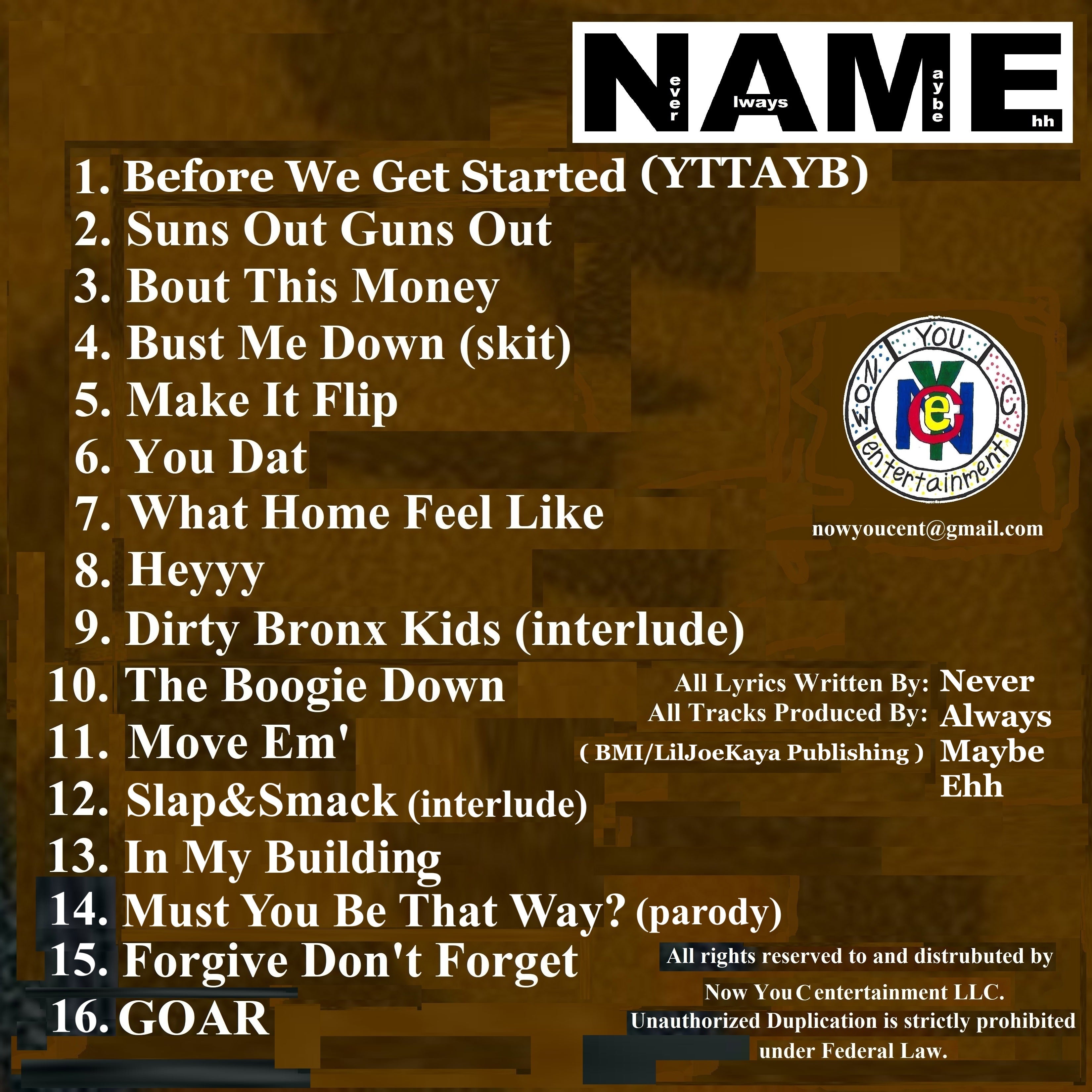 NeverAlwaysMaybeEhh (The Album)