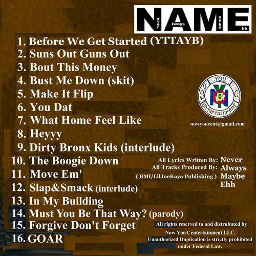 NeverAlwaysMaybeEhh (The Album)
